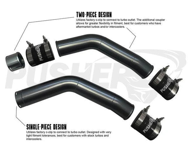 2011-2014 Powerstroke 3" Charge Tube Set w/ Throttle Valve Replacement RAW