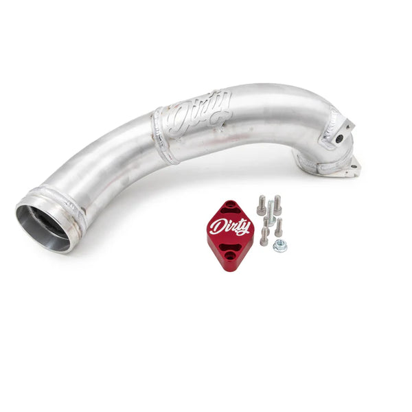 2011-2016 Duramax Dirty Cold Side Crossover Pipe w/o Throttle Valve (LML-INT-A027)