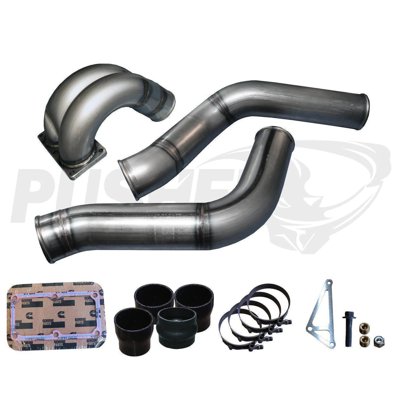 2013-2018 Cummins C&C 3.5" Mega Intake System w/ Passenger-Side Intercooler Tube (PRC1318MW_XXCC)