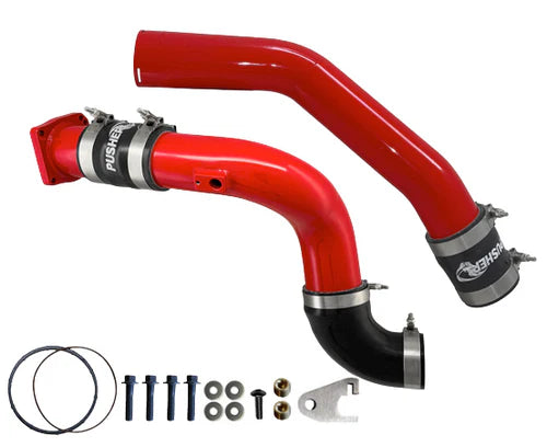 2020-2022 PUSHER INTAKE MANIFOLD AND 3" CHARGE TUBE SET W/ THROTTLE VALVE REPLACEMENT (RED)