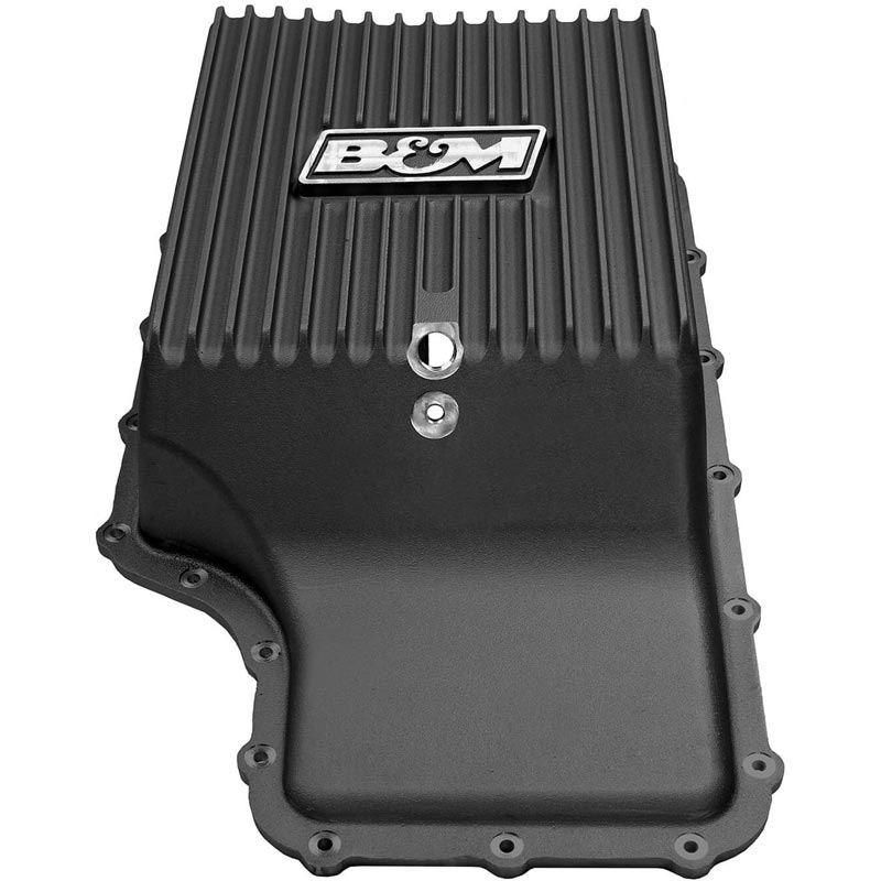 B&M 71397 HI-TEK DEEP TRANSMISSION PAN FOR 6R140 (BLACK)