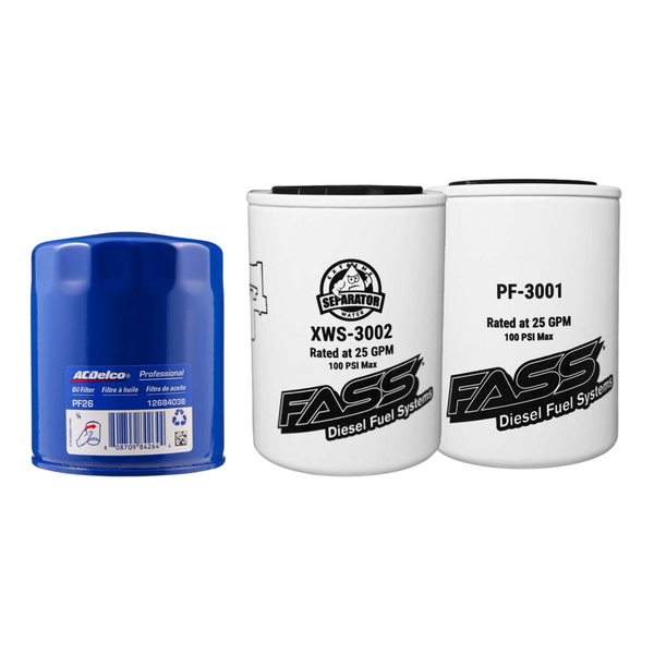 Mullet Diesel Performance 20-23 Chevrolet/GMC 6.6L Duramax Oil Filter & FASS Filters Kit