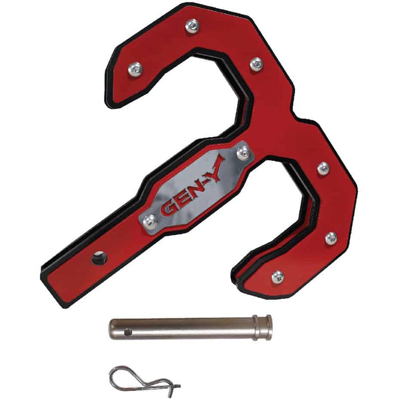 GEN-Y HITCH GH-0073 HULK 2.5 BLACK/RED 21K TOW HOOK KIT (2.5