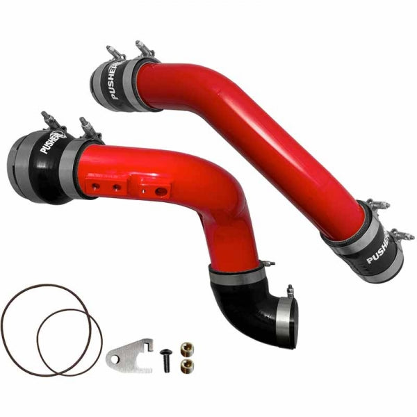 PUSHER PFP17XXKTA2_R 3" HOT & COLD SIDE PIPE KIT (2-PIECE) - RED