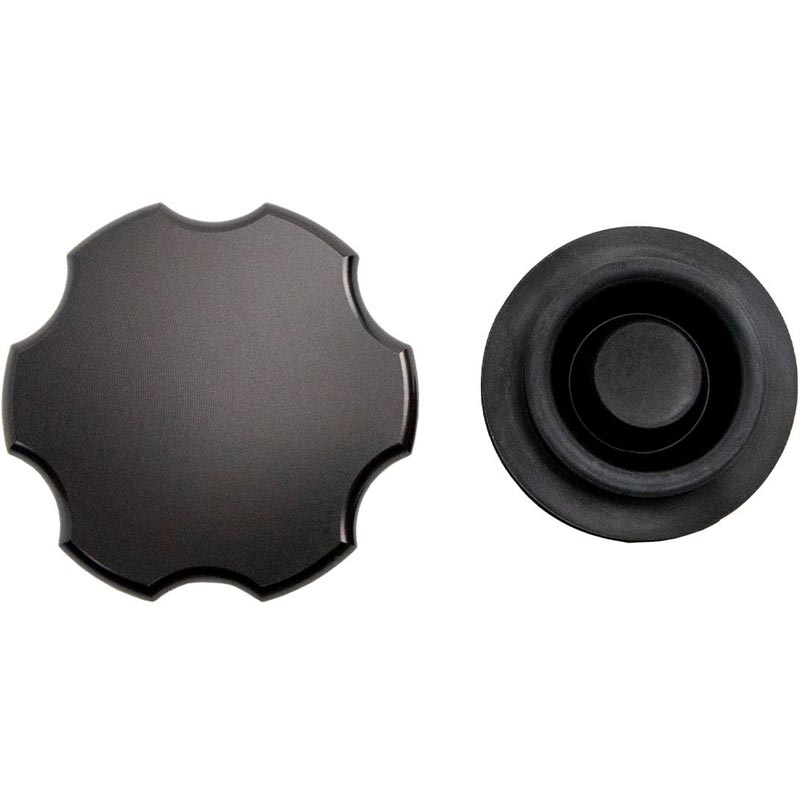 WEHRLI CUSTOM FAB WCF100216 BILLET BRAKE MASTER CYLINDER CAP (BLACK)