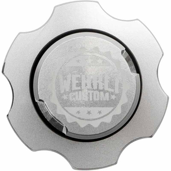 WEHRLI CUSTOM FAB WCF100442 BILLET CLEAR ANODIZED OIL FILL CAP