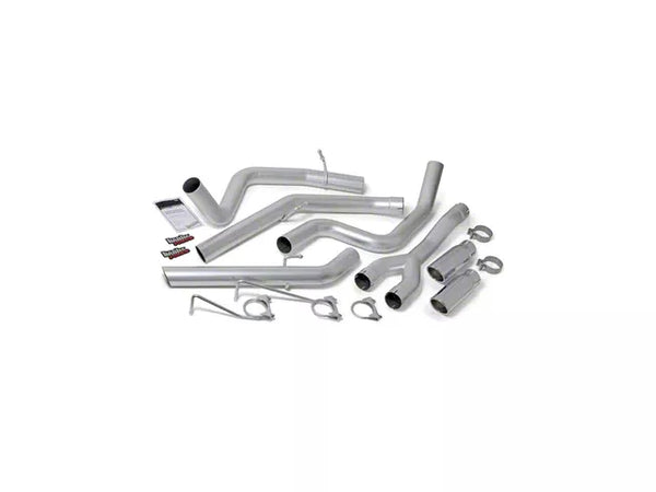 Banks Power Monster DPF-Back Dual Exhaust System with Chrome Tips; Rear Exit