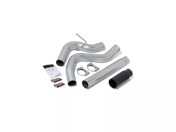 Banks Power Monster DPF-Back Single Exhaust System with Black Tip; Side Exit