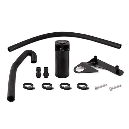 Mishimoto Baffled Oil Catch Can Kit - 16-19 Nissan Titan XD Cummins